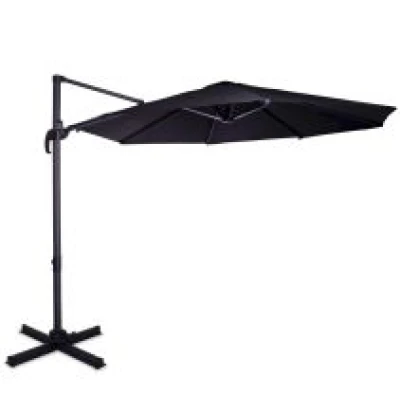 Parasol Bardolino 300cm - Cantilever parasol | Anthracite/Black