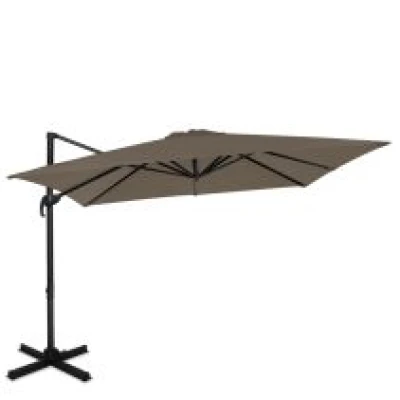 Cantilever parasol Pisogne 300x300cm – Premium parasol | Taupe