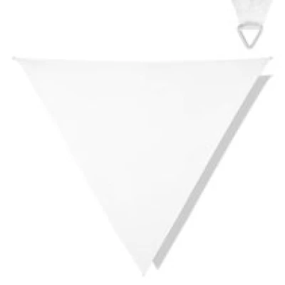 Sluneční plachta - Trojúhelníková- Prémium - ∆ 360 cm - Voděodolná | Bílá