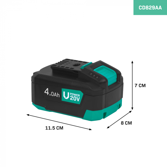 Battery 20V – 4.0Ah | bi-directional USB-C port