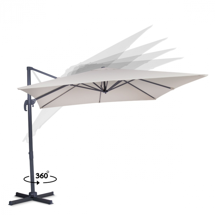 Parasol Pisogne 300x300cm - Cantilever parasol | Beige