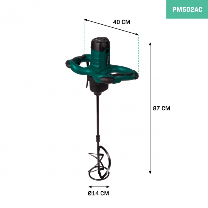 Paint / Cement Mixer 1800W with 2 part whisk 