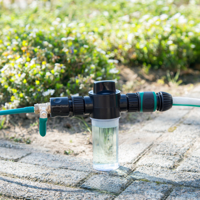 Telescopic wash brush – 6,50m | Incl. multi-purpose brush, 2-in-1 window cleaner, hose and soap dispenser