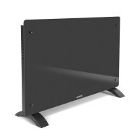 Luxusní elektrické topení - Konvektor - Skleněný panel - 2000W - Šedý | WIFI