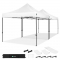 Nůžkový párty stan - Prémium Easy-Up 6x3 m | Sada včetně 2x party stanu a 1x spojovacího kitu - Bílý
