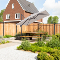 Parasol Pisogne 300x300cm - Cantilever parasol | Beige