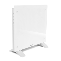Luxusní skleněný panelový konvektor – 1000W - Bílý | Ruční a Wifi ovládání
