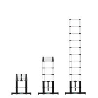 Teleskopický žebřík PRO - 3,20 m - nový model 2023 | softclose & stabilizační tyč 