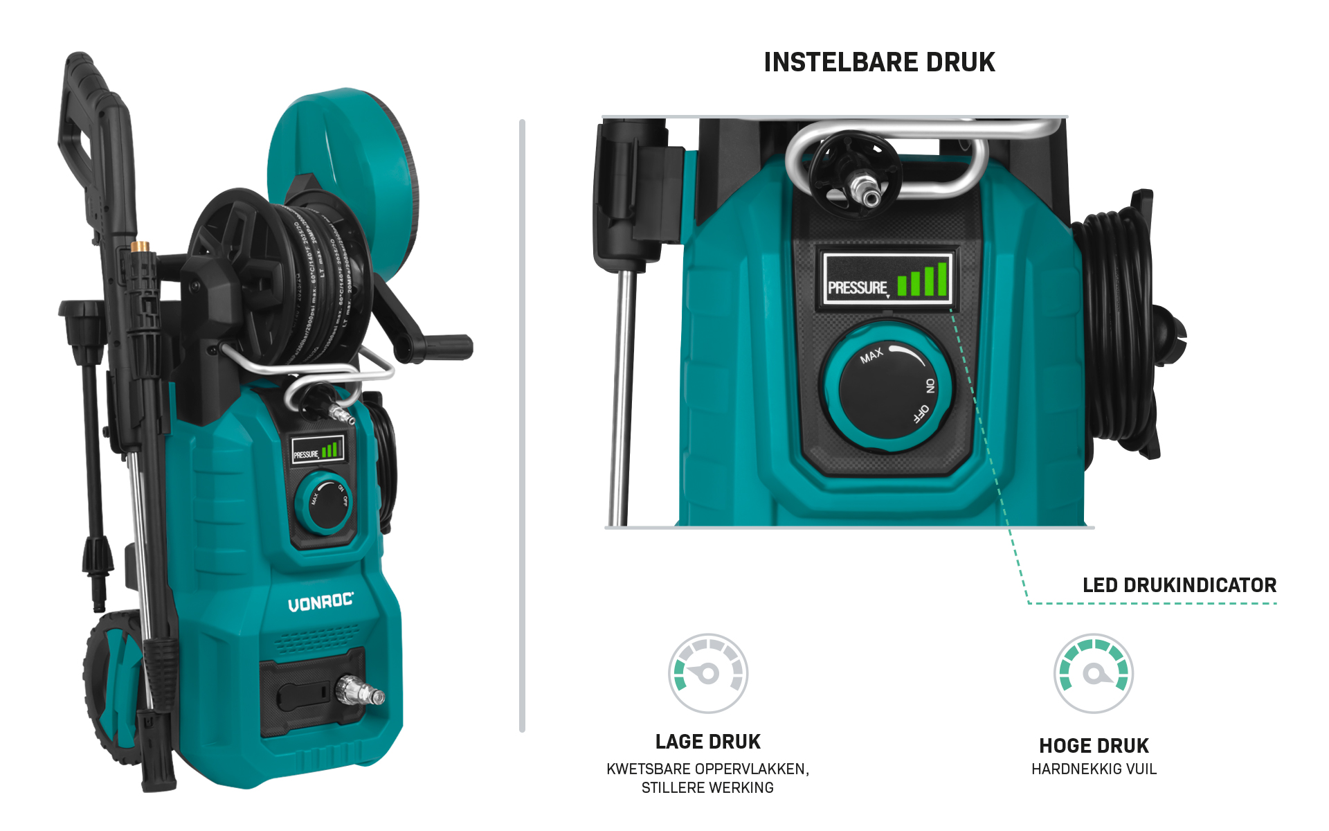 nastavení tlaku na vysokotlakém čističi